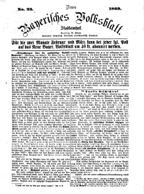 Neues bayerisches Volksblatt Sonntag 24. Januar 1869