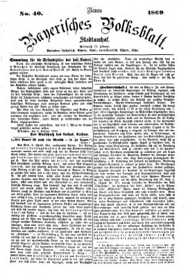 Neues bayerisches Volksblatt Mittwoch 10. Februar 1869