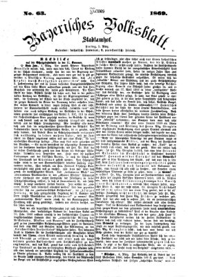 Neues bayerisches Volksblatt Freitag 5. März 1869