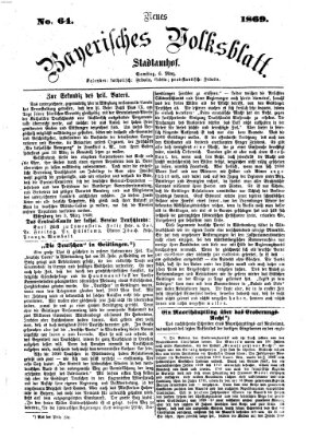 Neues bayerisches Volksblatt Samstag 6. März 1869