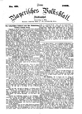 Neues bayerisches Volksblatt Donnerstag 11. März 1869