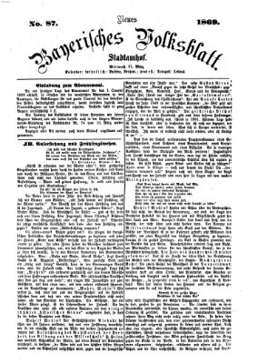 Neues bayerisches Volksblatt Mittwoch 31. März 1869