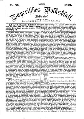 Neues bayerisches Volksblatt Donnerstag 8. April 1869