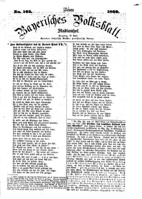 Neues bayerisches Volksblatt Sonntag 18. April 1869