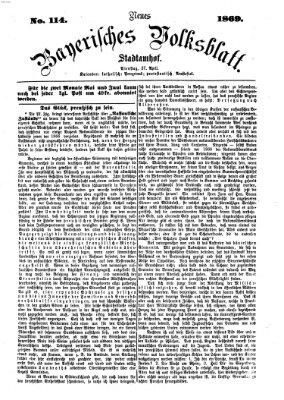 Neues bayerisches Volksblatt Dienstag 27. April 1869