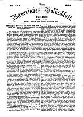 Neues bayerisches Volksblatt Dienstag 15. Juni 1869