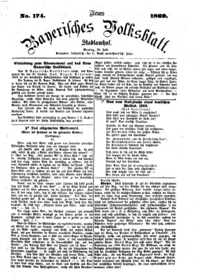 Neues bayerisches Volksblatt Montag 28. Juni 1869