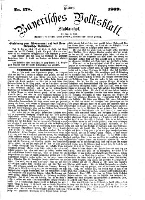 Neues bayerisches Volksblatt Freitag 2. Juli 1869