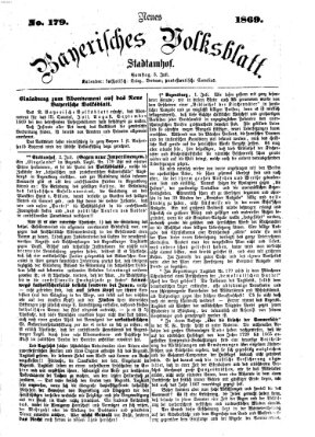 Neues bayerisches Volksblatt Samstag 3. Juli 1869