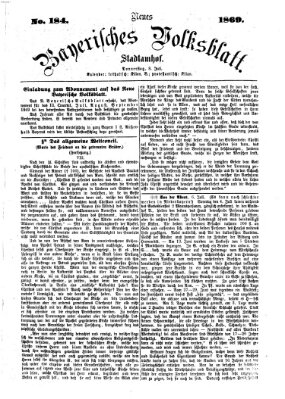 Neues bayerisches Volksblatt Donnerstag 8. Juli 1869