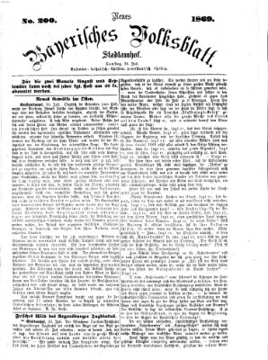 Neues bayerisches Volksblatt Samstag 24. Juli 1869