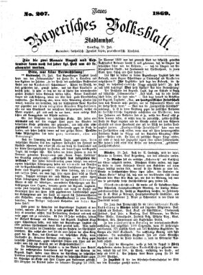 Neues bayerisches Volksblatt Samstag 31. Juli 1869