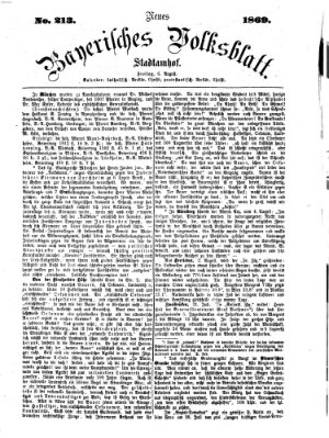 Neues bayerisches Volksblatt Freitag 6. August 1869