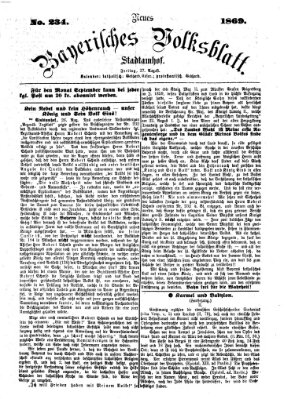 Neues bayerisches Volksblatt Freitag 27. August 1869