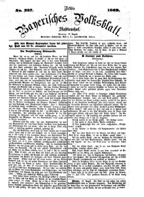 Neues bayerisches Volksblatt Montag 30. August 1869