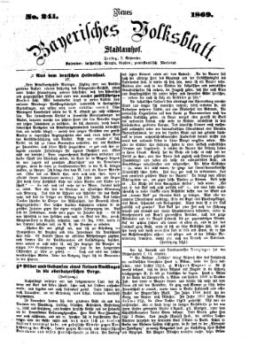 Neues bayerisches Volksblatt Freitag 3. September 1869