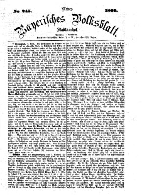 Neues bayerisches Volksblatt Dienstag 7. September 1869