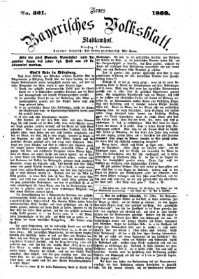 Neues bayerisches Volksblatt Dienstag 2. November 1869