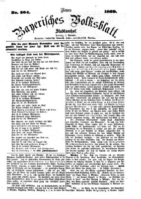 Neues bayerisches Volksblatt Freitag 5. November 1869