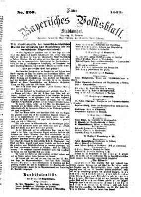 Neues bayerisches Volksblatt Sonntag 21. November 1869