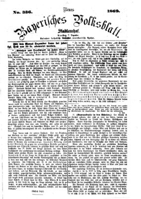 Neues bayerisches Volksblatt Dienstag 7. Dezember 1869