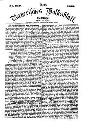 Neues bayerisches Volksblatt Montag 20. Dezember 1869