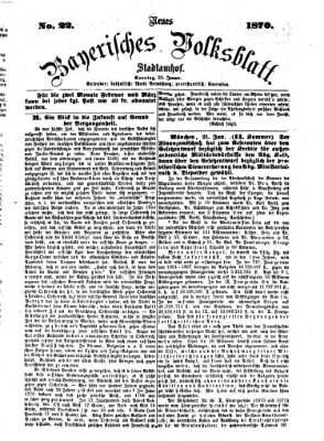 Neues bayerisches Volksblatt Sonntag 23. Januar 1870