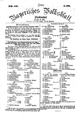 Neues bayerisches Volksblatt Samstag 26. März 1870