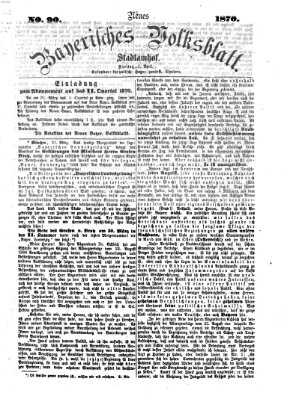 Neues bayerisches Volksblatt Freitag 1. April 1870