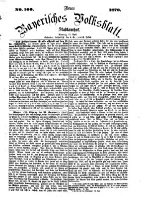 Neues bayerisches Volksblatt Montag 11. April 1870