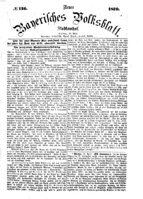 Neues bayerisches Volksblatt Freitag 29. April 1870