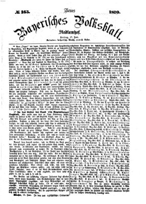 Neues bayerisches Volksblatt Freitag 17. Juni 1870