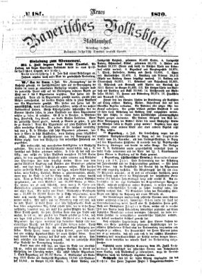 Neues bayerisches Volksblatt Dienstag 5. Juli 1870