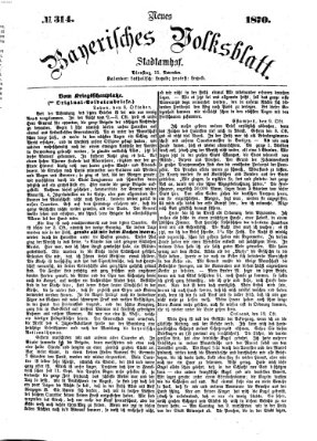 Neues bayerisches Volksblatt Dienstag 15. November 1870