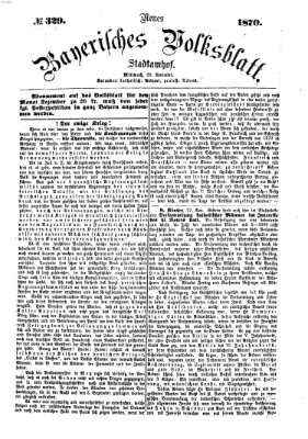 Neues bayerisches Volksblatt Mittwoch 30. November 1870