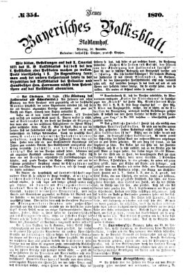 Neues bayerisches Volksblatt Montag 26. Dezember 1870