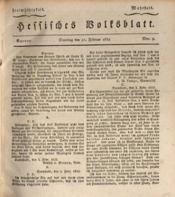 Hessisches Volksblatt Samstag 25. Februar 1832