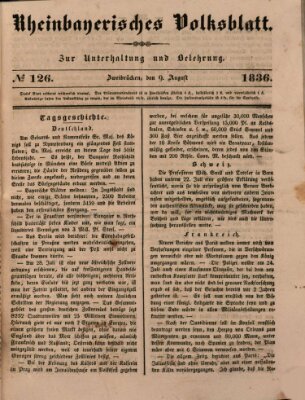 Rheinbayerisches Volksblatt Dienstag 9. August 1836