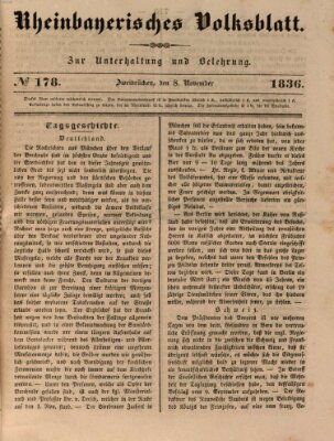 Rheinbayerisches Volksblatt Dienstag 8. November 1836