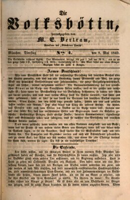 Die Volksbötin Dienstag 8. Mai 1849