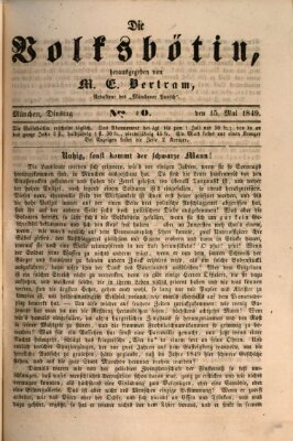 Die Volksbötin Dienstag 15. Mai 1849