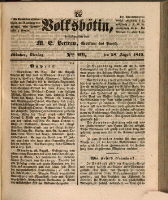 Die Volksbötin Dienstag 28. August 1849