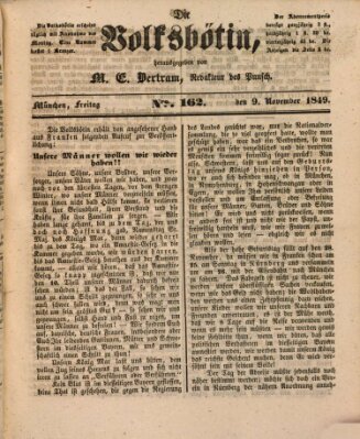 Die Volksbötin Freitag 9. November 1849