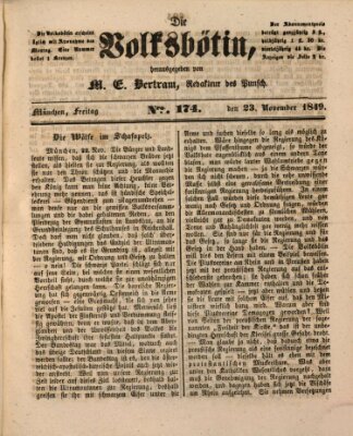 Die Volksbötin Freitag 23. November 1849