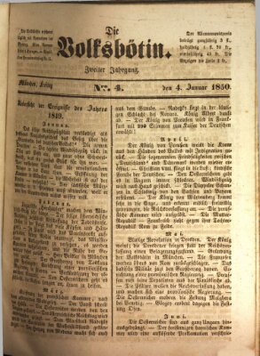 Die Volksbötin Freitag 4. Januar 1850