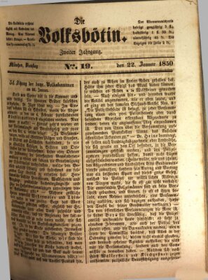 Die Volksbötin Dienstag 22. Januar 1850