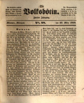 Die Volksbötin Mittwoch 20. März 1850