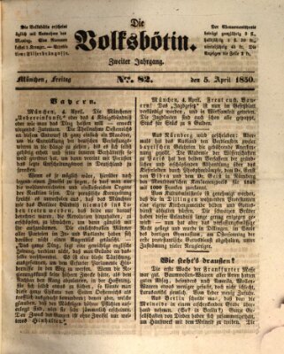 Die Volksbötin Freitag 5. April 1850