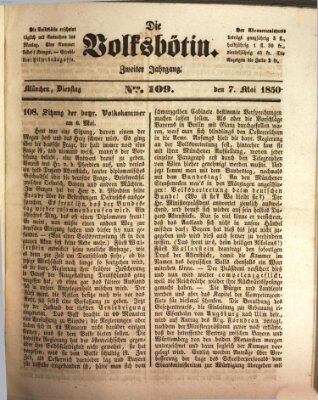 Die Volksbötin Dienstag 7. Mai 1850