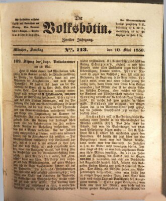 Die Volksbötin Freitag 10. Mai 1850